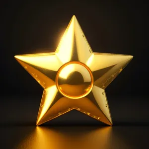 Jeweled Star: Vibrant 3D Symbol Design.