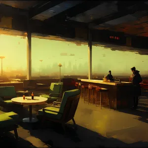 Modern Interior with Stylish Furniture and Elegant Lighting