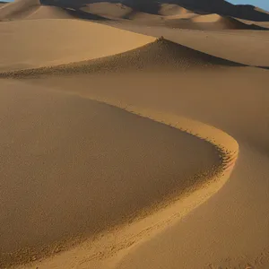 Sunny Desert Dunes in Morocco - Vibrant and Serene.