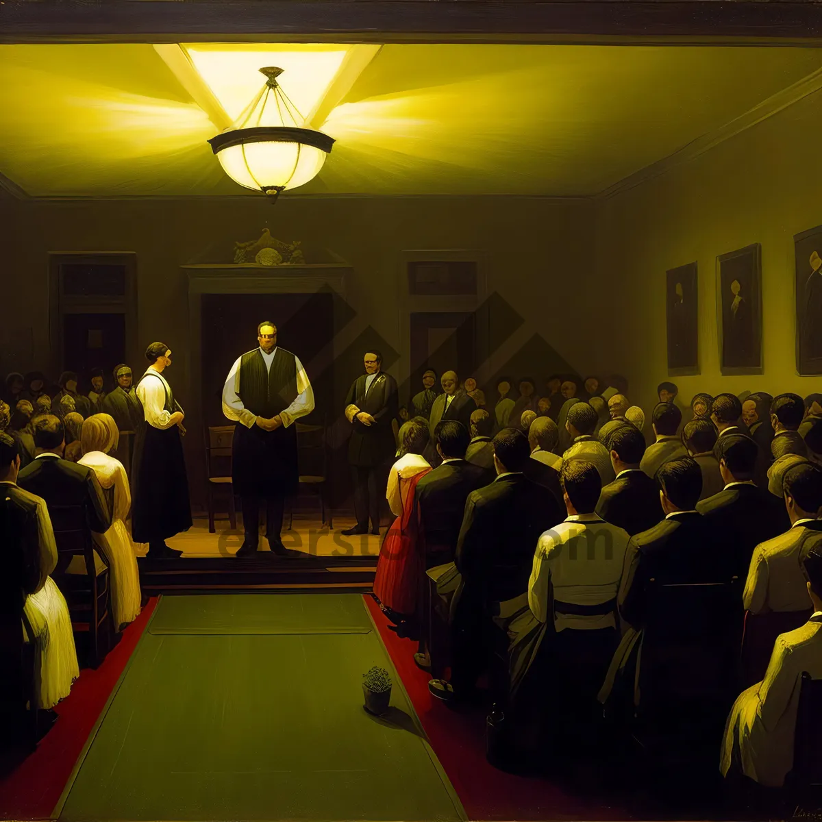 Picture of Modern interior design with furniture in home