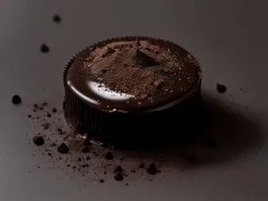 Sweet Chocolate Espresso Breakfast Drink with Cake