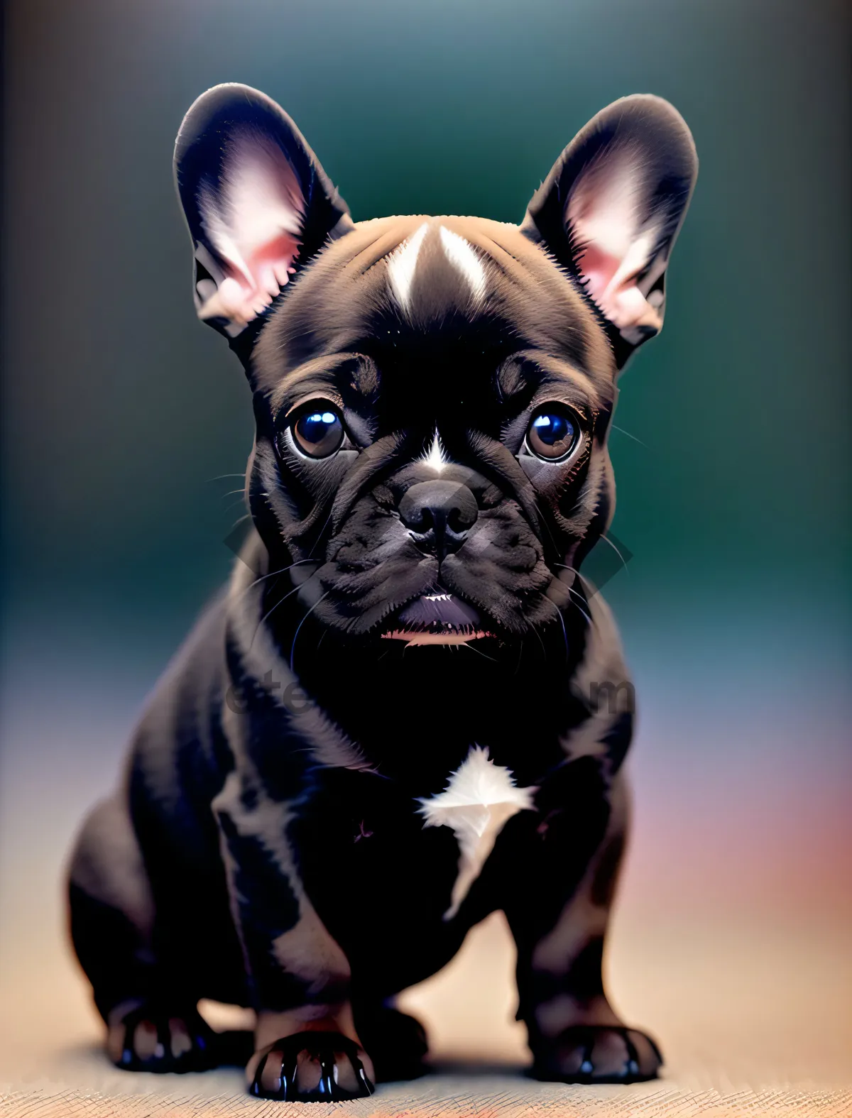 Picture of Cute Bulldog Puppy - Purebred Canine Pet