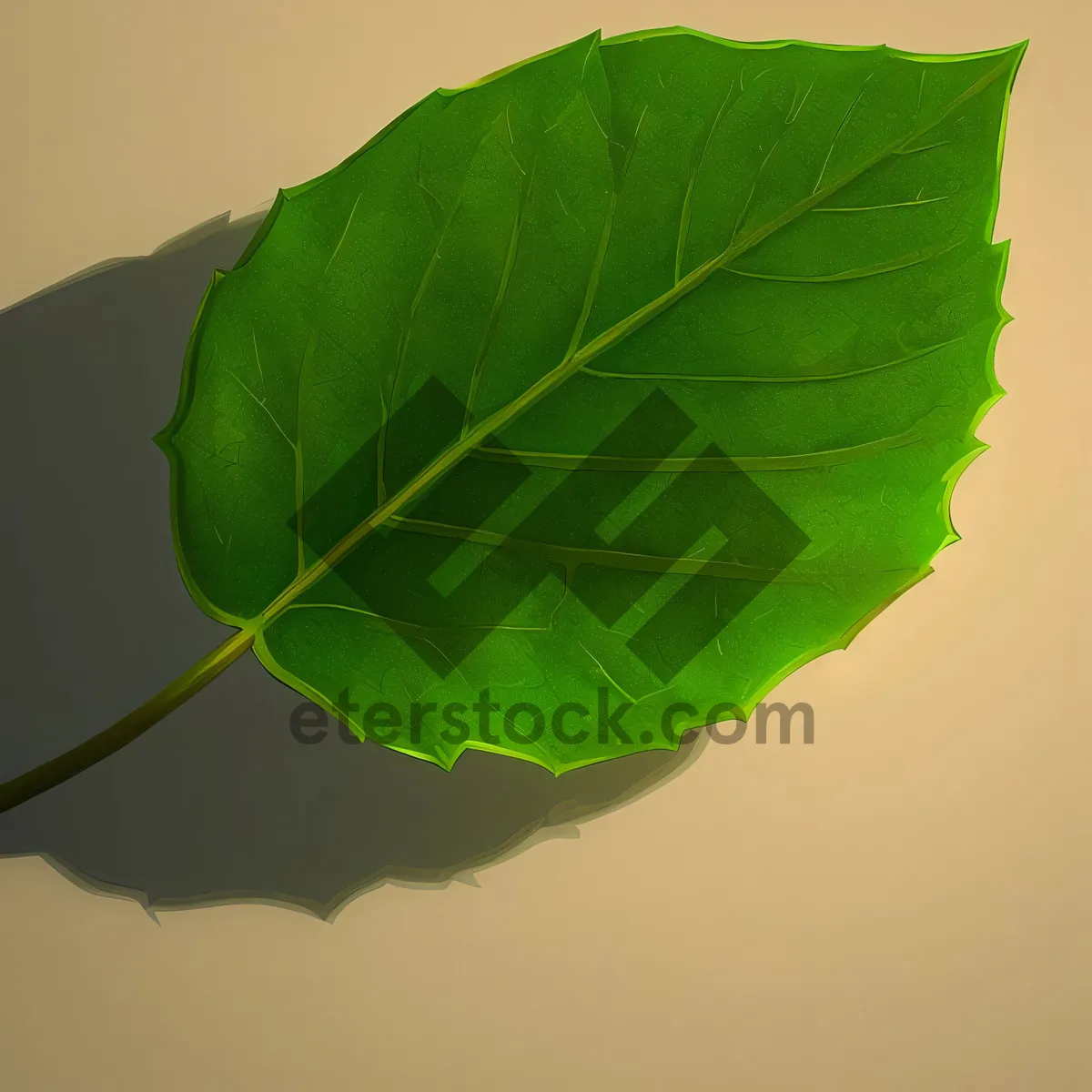 Picture of Bright Taro Leaf: Natural, Vibrant, Textured Graphic