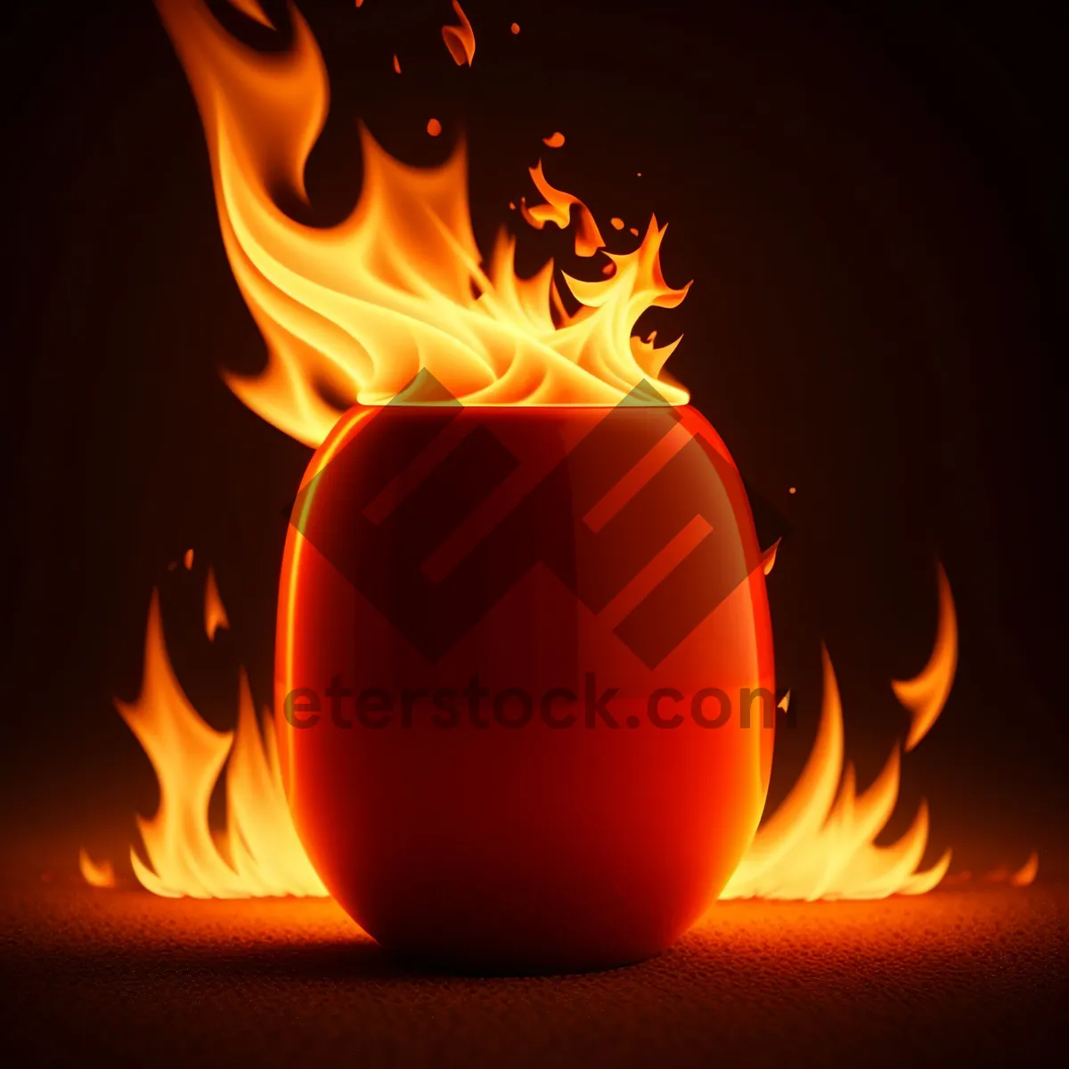 Picture of Blazing Hearth: Iconic Heat of a Fiery Flame