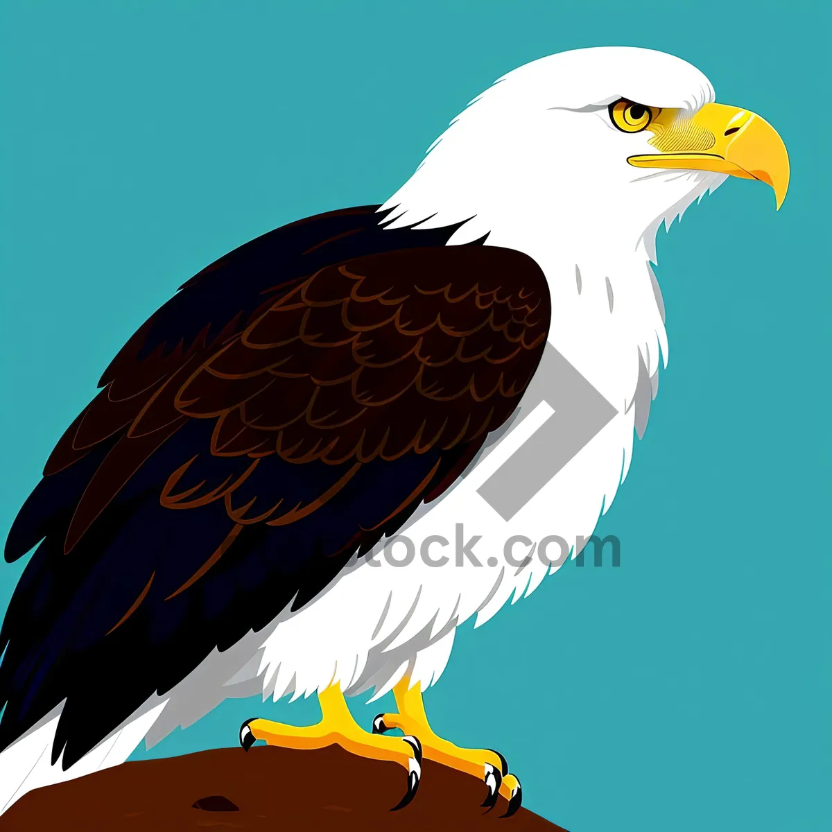 Picture of Bald Eagle Soaring in The Wild