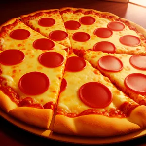 Delicious Gourmet Pizza on a Plate