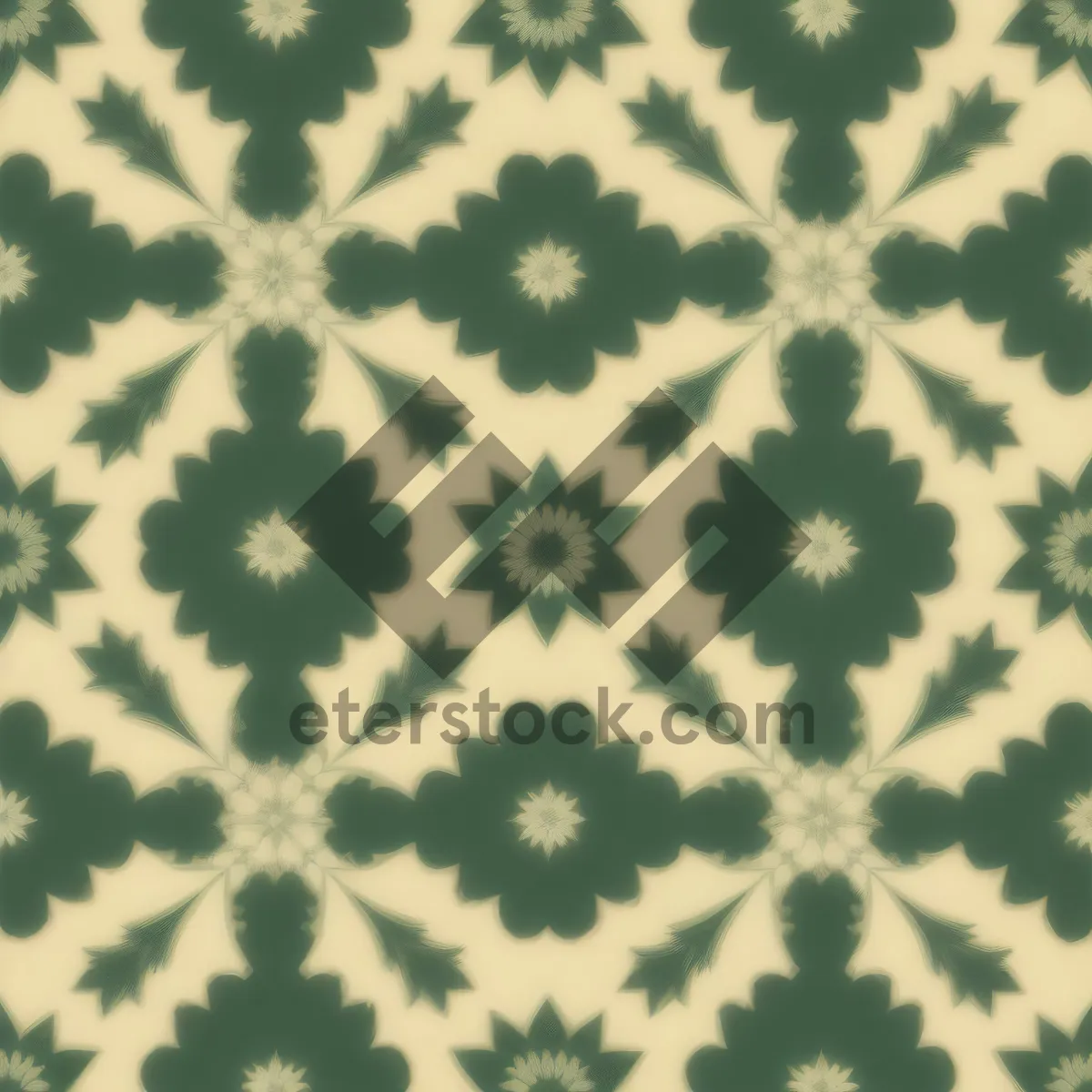 Picture of Vintage Floral Wallpaper Design with Ornate Pattern