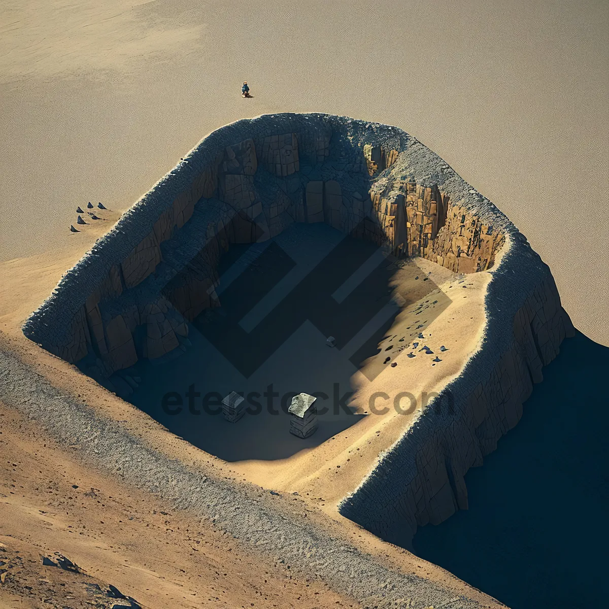 Picture of Protective Sky: Serene Landscape with Sand and Mountain Tent