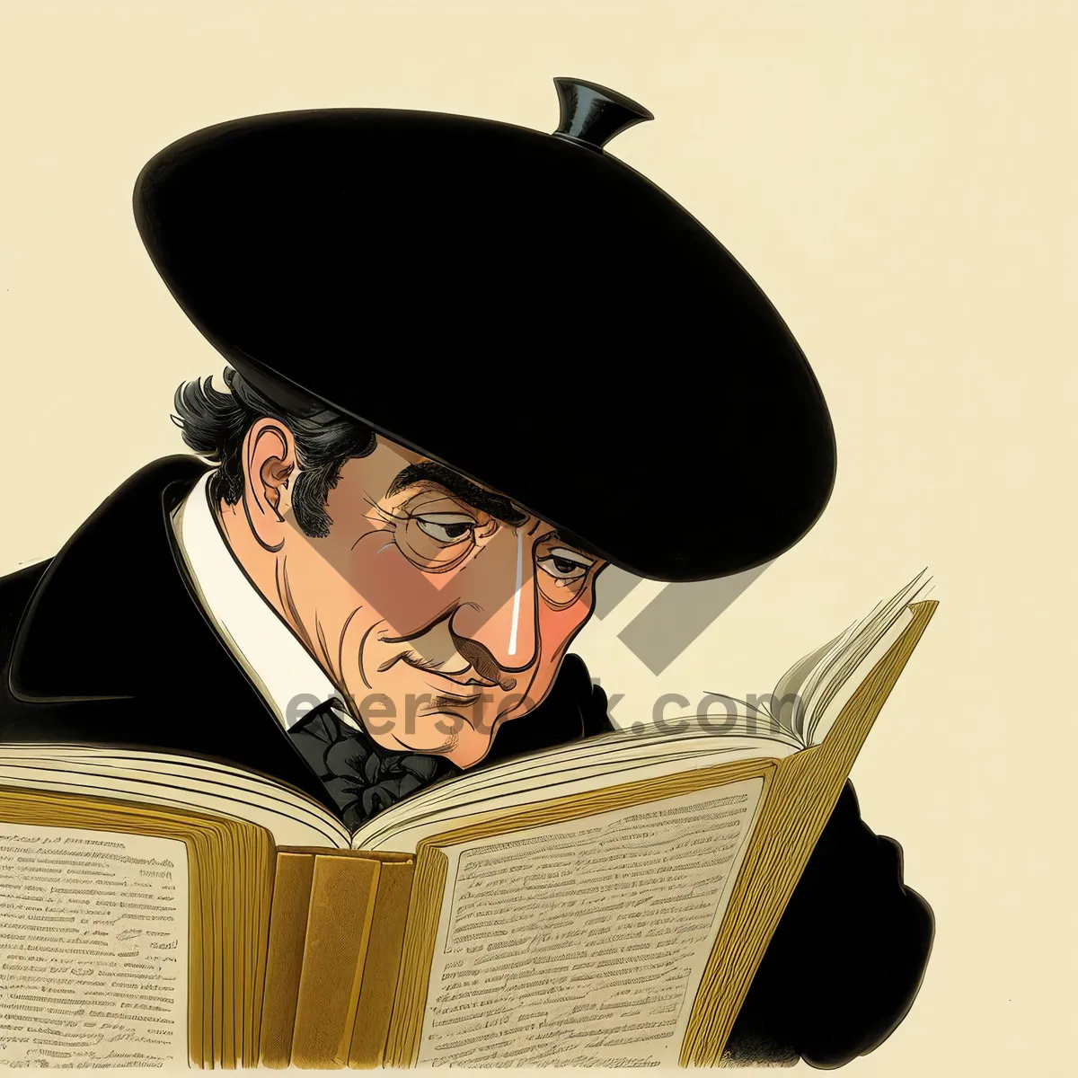 Picture of Focused professional working on laptop in office.