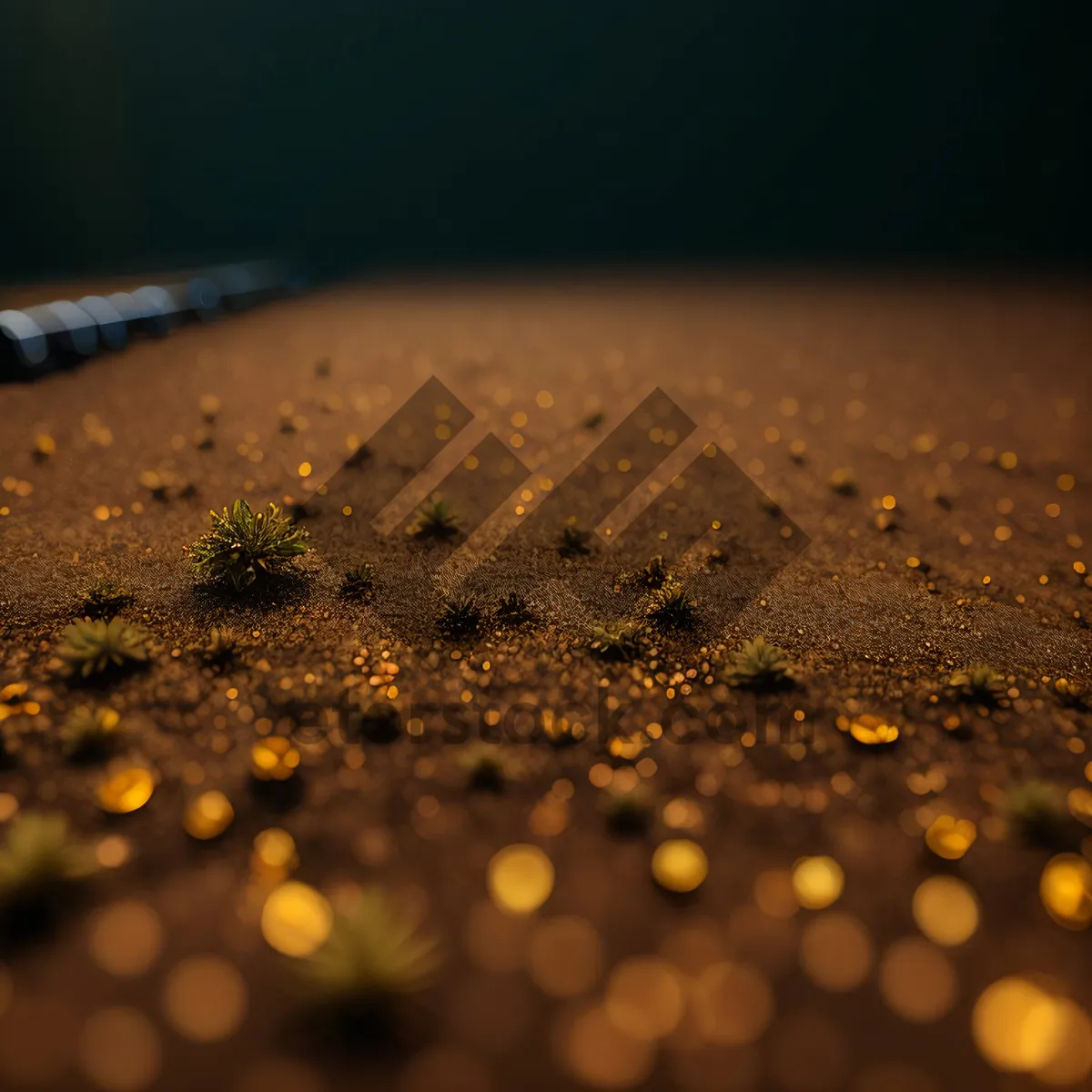 Picture of Raindrop Reflection on Glass Surface