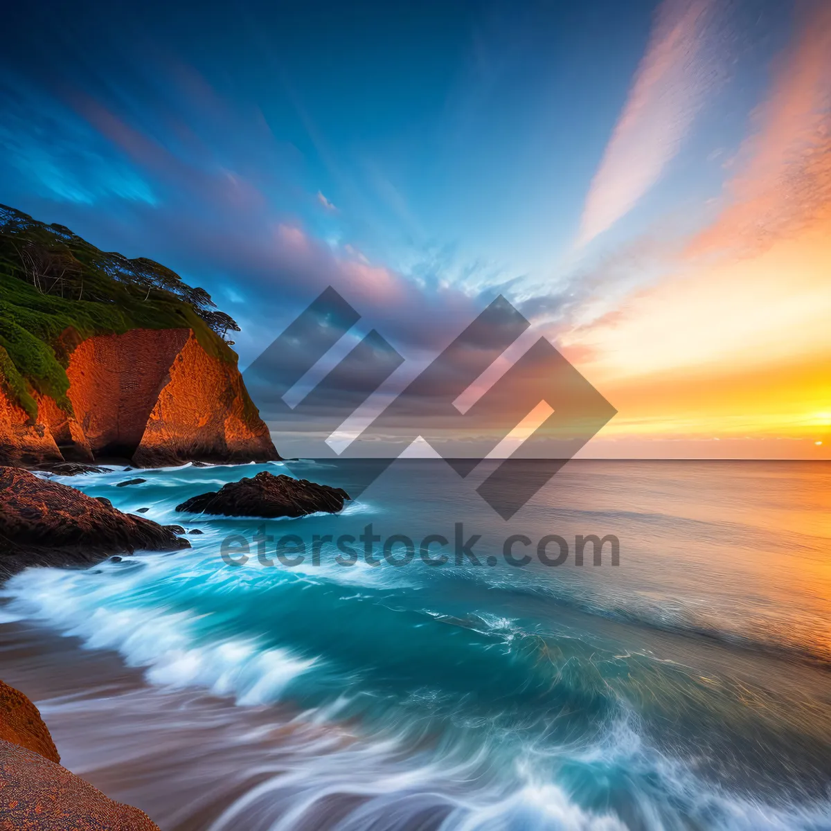Picture of Turquoise Waters: Serene Beach Escape