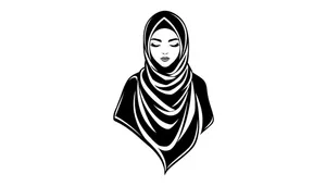 Black cartoon haircut clip art image