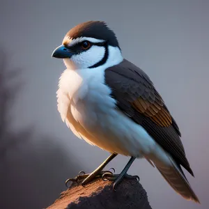 Cute Sparrow perched on a tree branch