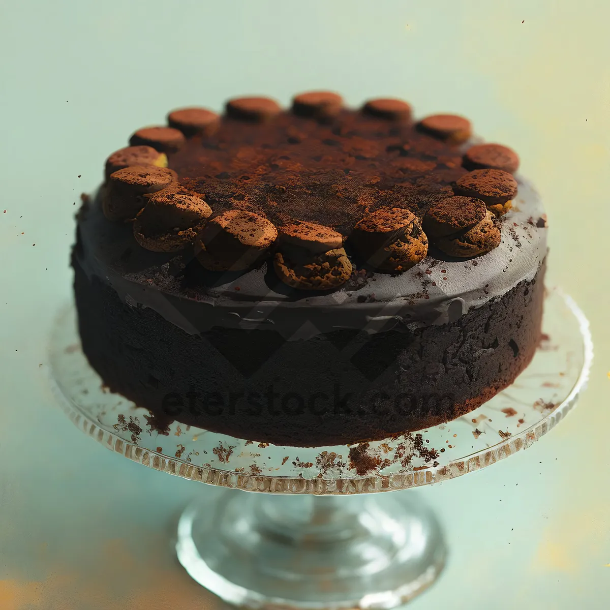 Picture of Delicious Chocolate Cake with Coffee