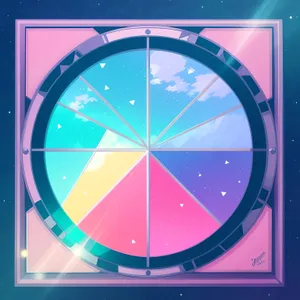 Shiny Graphic Button Sign: Bright Icon Symbol Design