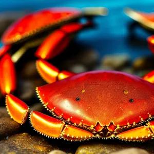 Festive Crab Decor - Delicious Seafood Delight!
