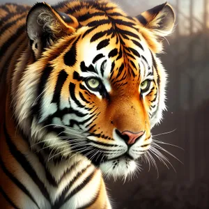 Wild Tiger: Majestic Big Cat in Stripes