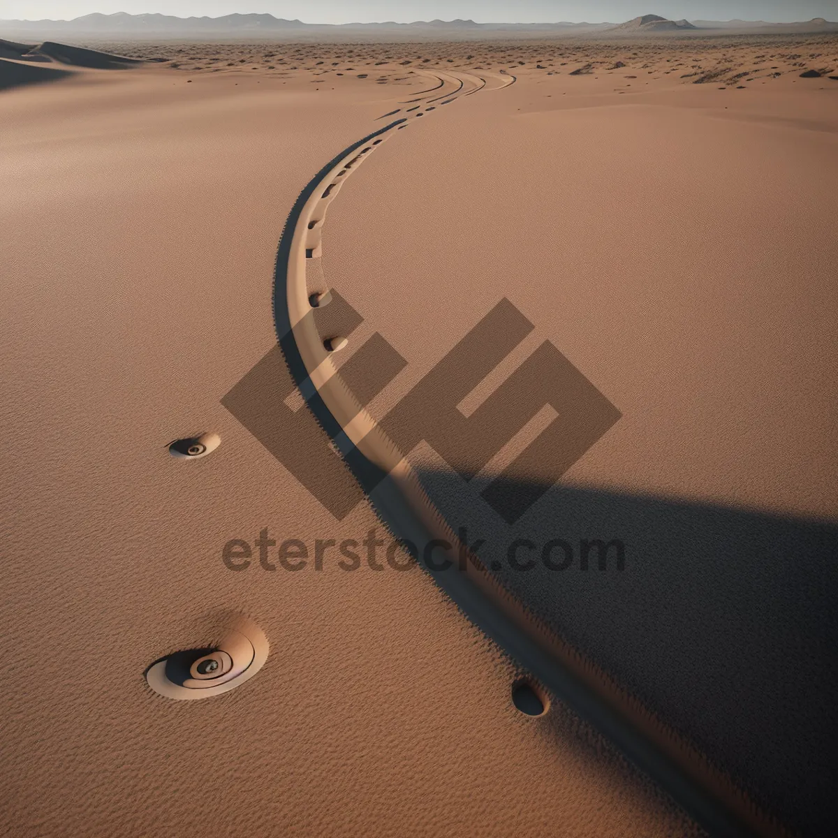 Picture of Portable Computer Traveling through the Sand Dunes