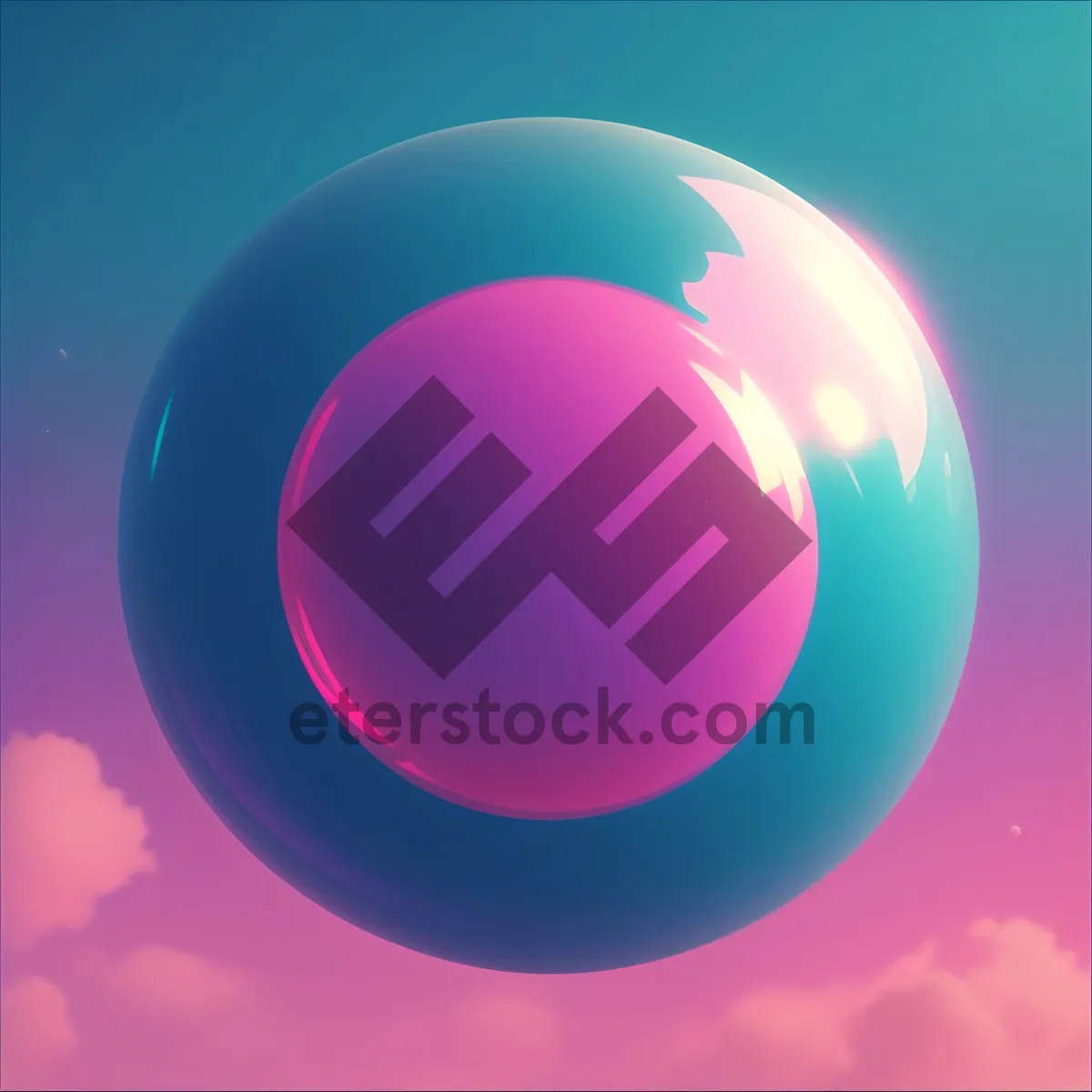 Picture of Vibrant Political Insignia: Modern, Glass, Sphere