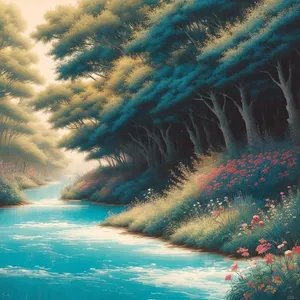 Serene Ocean Waves Under Sunny Sky