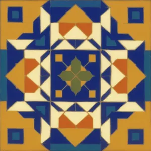 Colorful Geometric Mosaic Tile Pattern