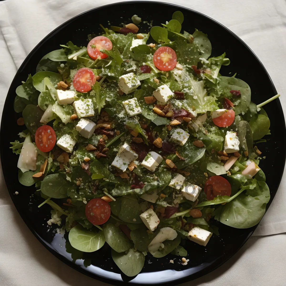 Picture of Gourmet grilled beef with asparagus and tomatoes