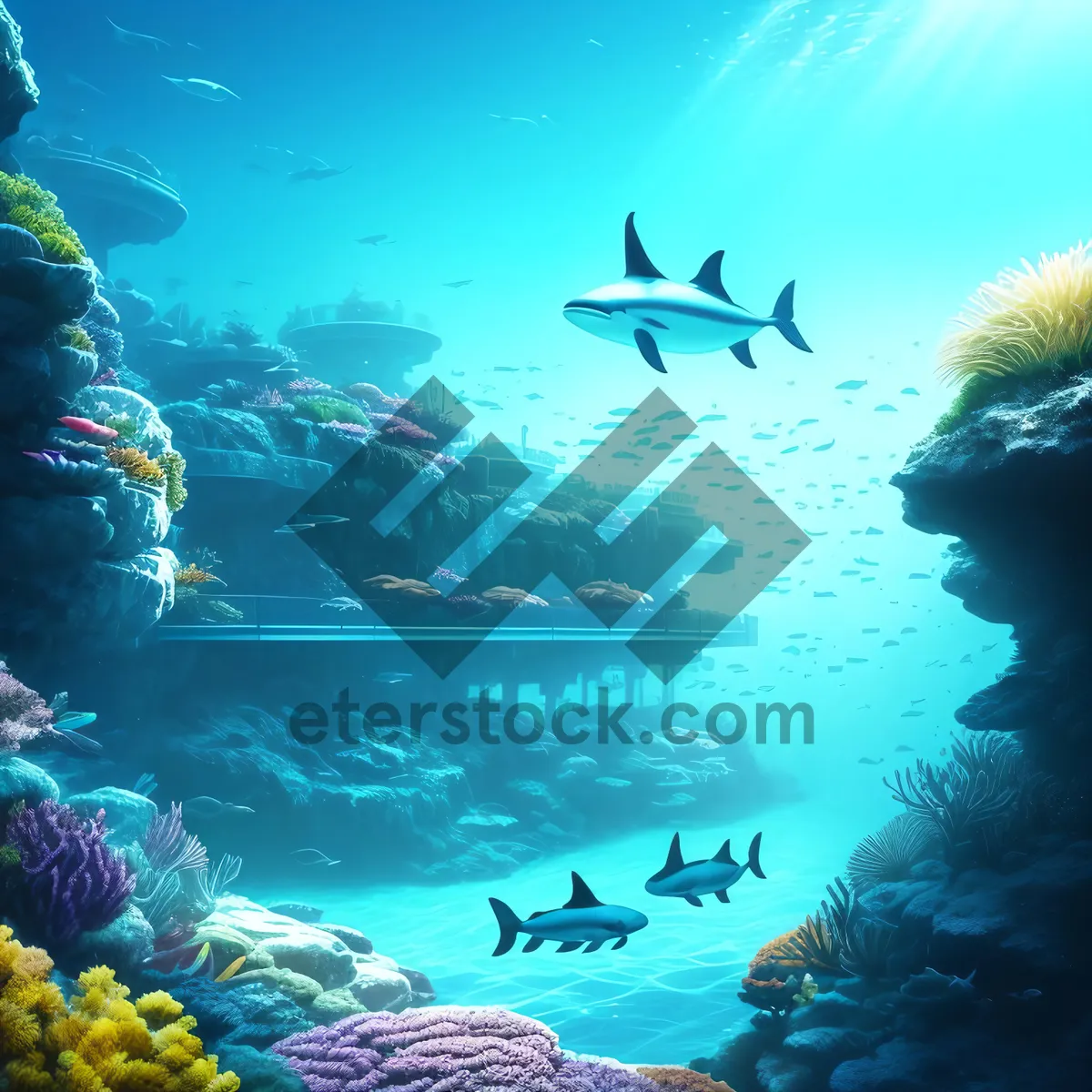 Picture of Underwater Marine Life at Tropical Coral Reef