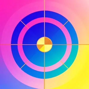 Colorful Circle Design: Vibrant Graphic Pattern for Wallpaper