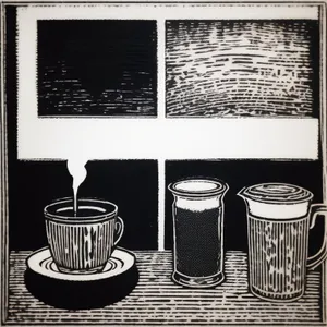 Hot Coffee in Glass Mug