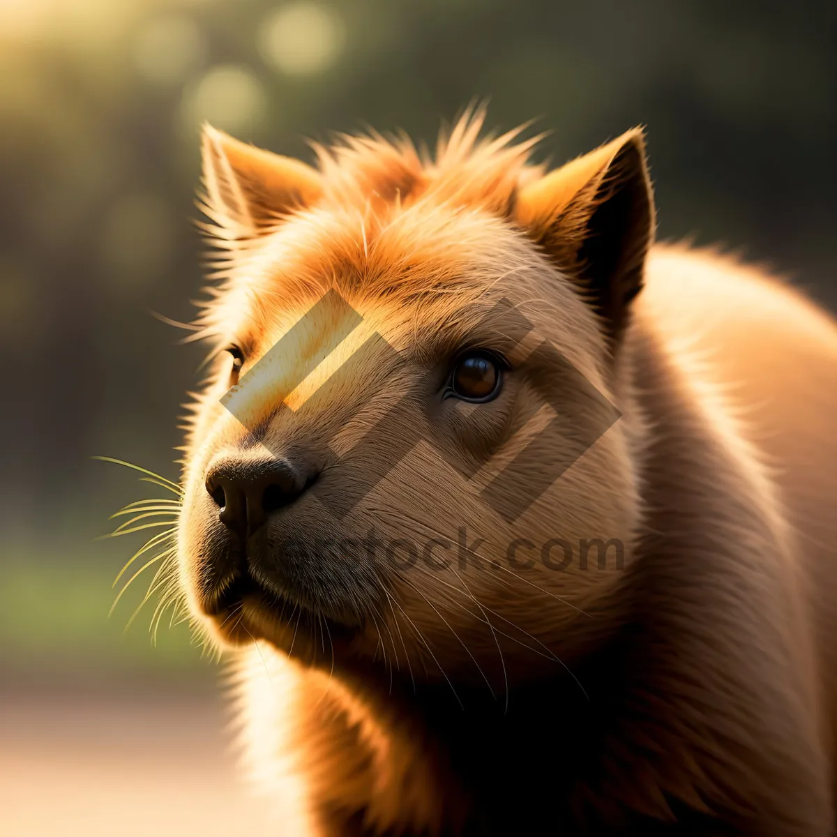 Picture of Wild Lioness Staring Intensely - Majestic Safari Predator