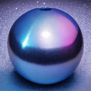 Shiny Trackball Device with Round Sphere