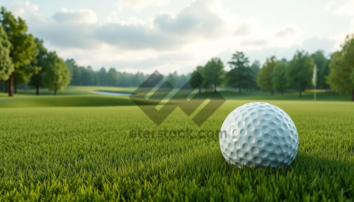 Picture of Close-up of golfer teeing off on course