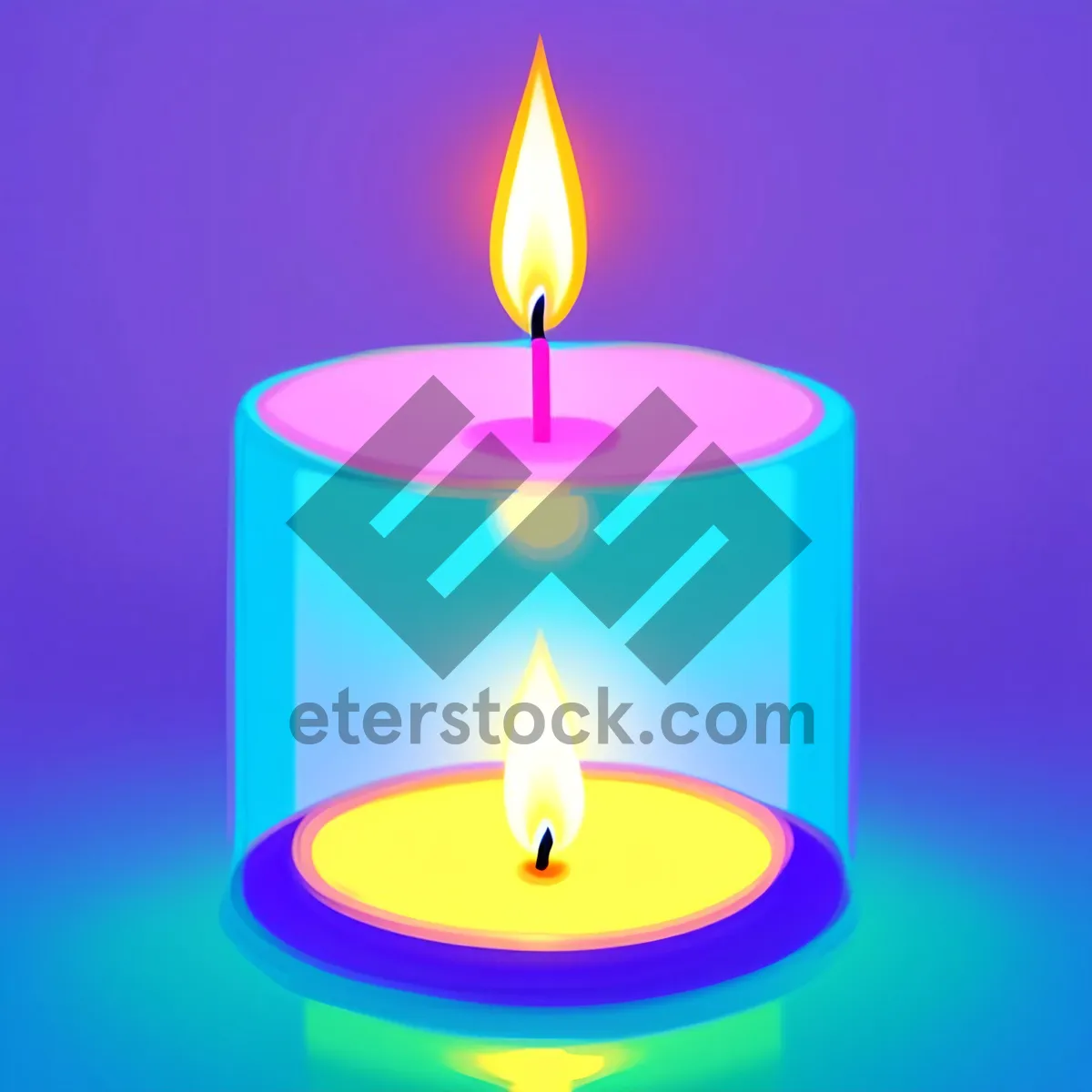 Picture of Celebration Illumination: Fiery Glow of Candlelight