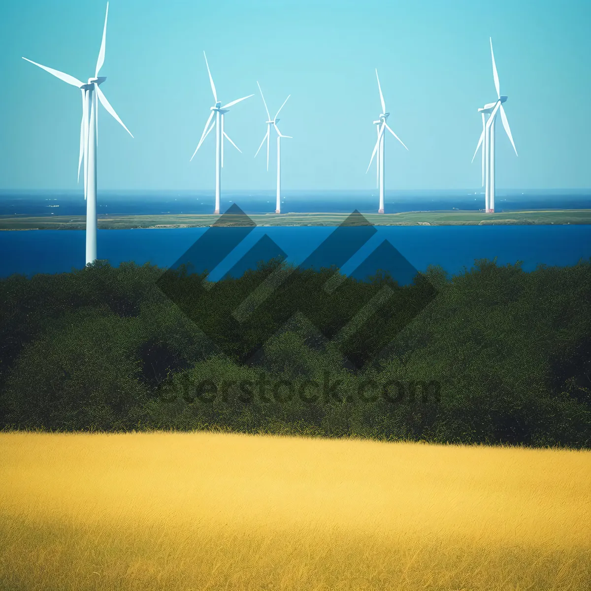 Picture of Eco Wind Farm Generating Sustainable Electricity