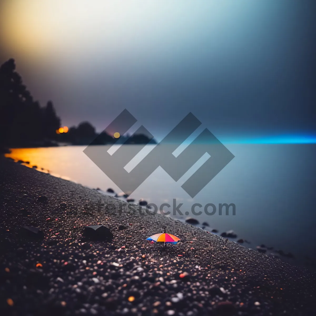 Picture of Golden Horizon: Blissful Sunset Over the Ocean