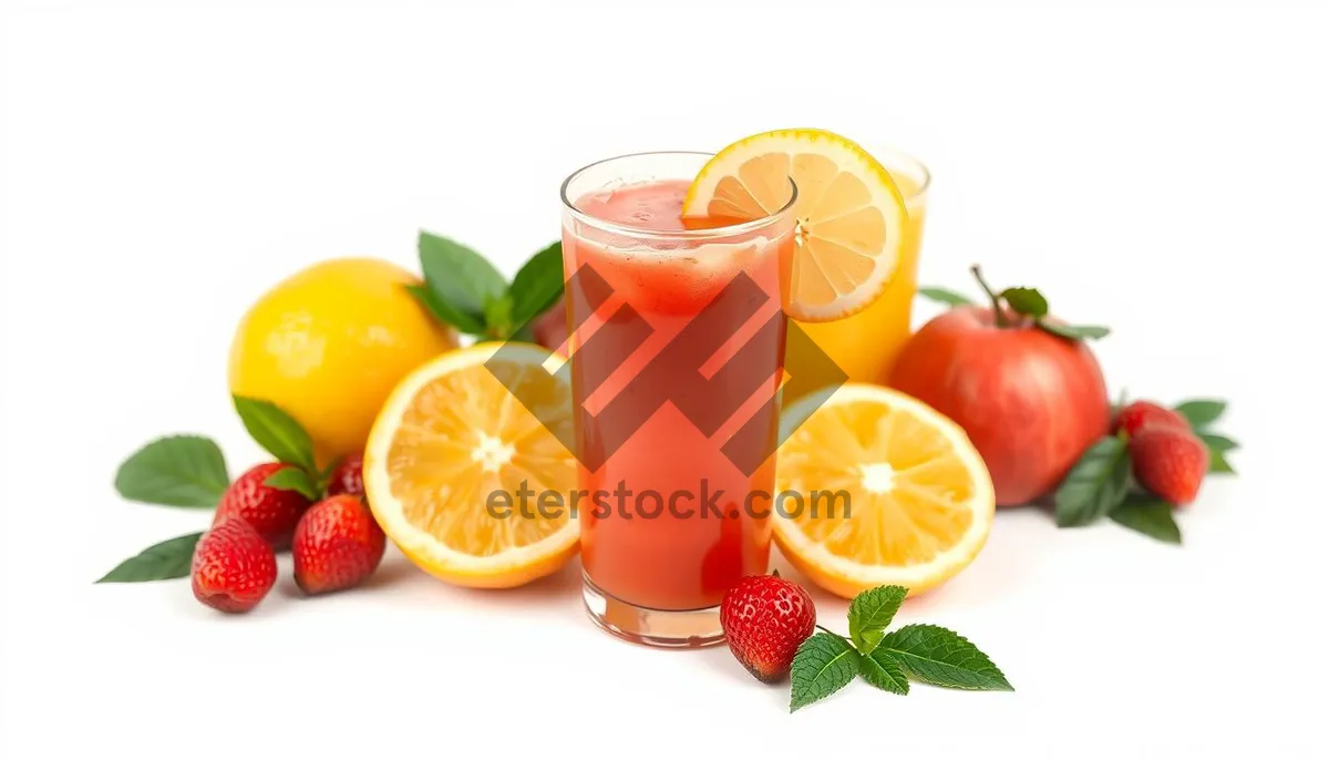 Picture of Refreshing citrus fruit cocktail for a healthy diet