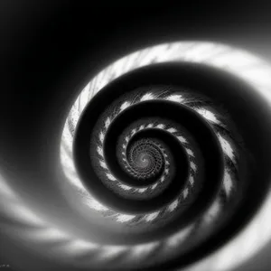 Coiled Art: Swirling Pattern of 3D Design