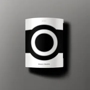 Modern black stereo speaker with camera device