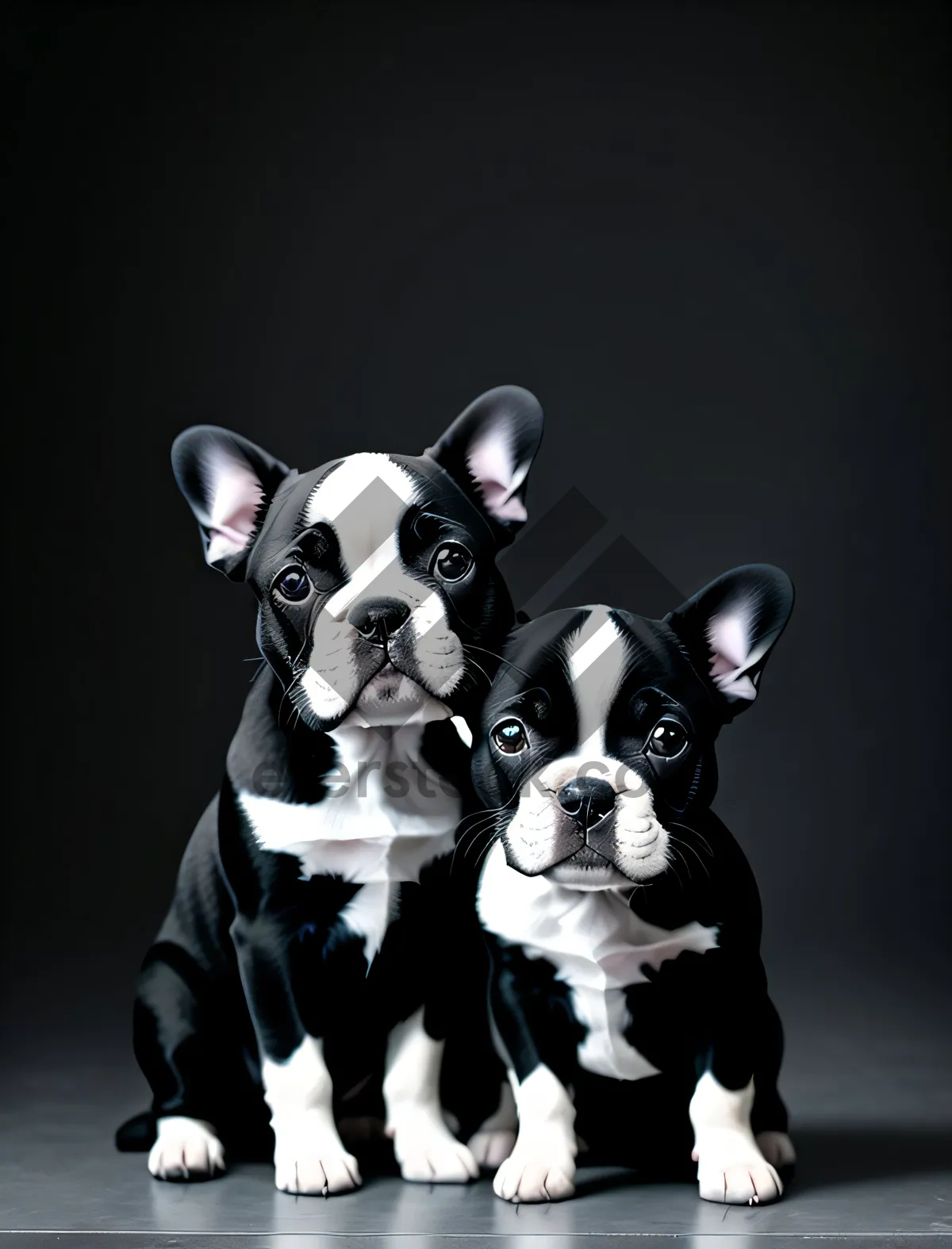 Picture of Cute and Wrinkle-faced Bulldog Puppy
