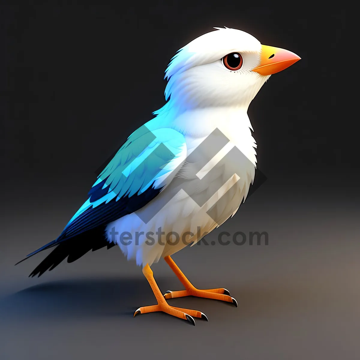 Picture of Vibrant Wild Winged Bird with Yellow Feathers