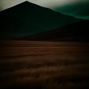 Majestic Dune Silhouettes Embracing Fiery Sunset