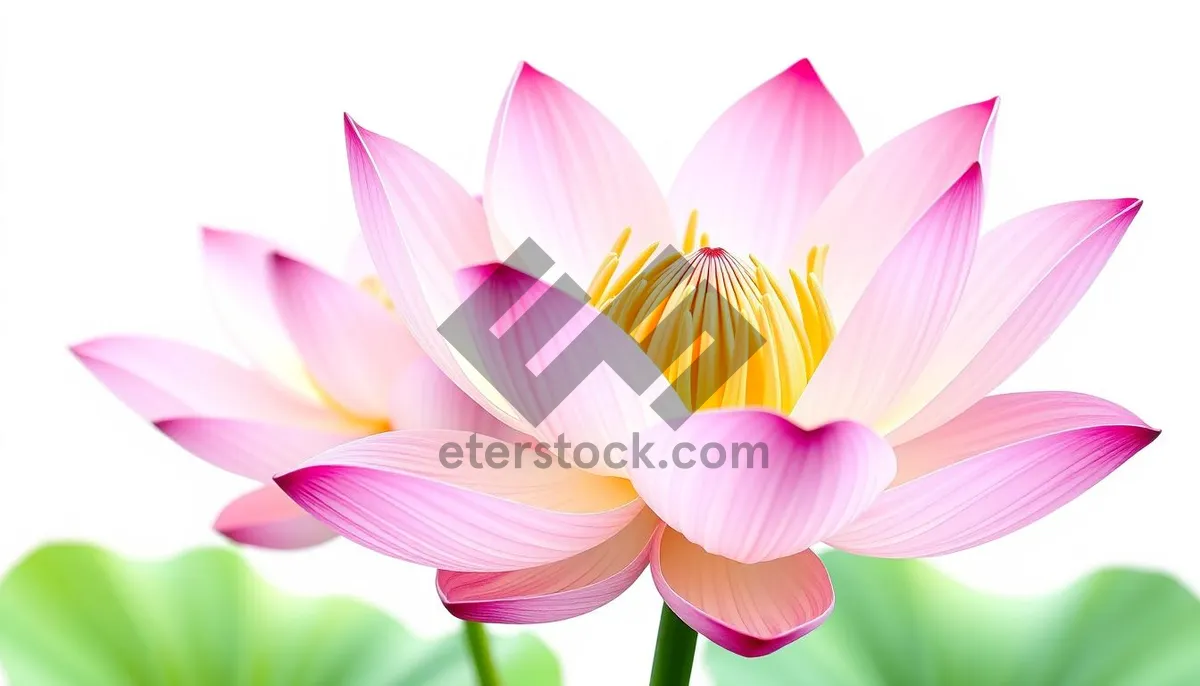 Picture of Colorful Pink Lotus Floral Graphic Wallpaper