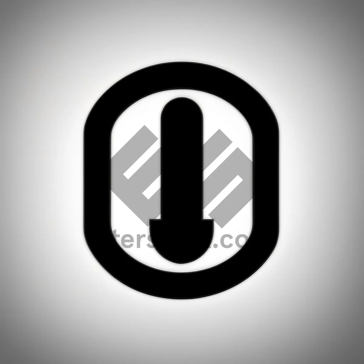 Picture of Web Icon Set: Stylish Black Button Symbols
