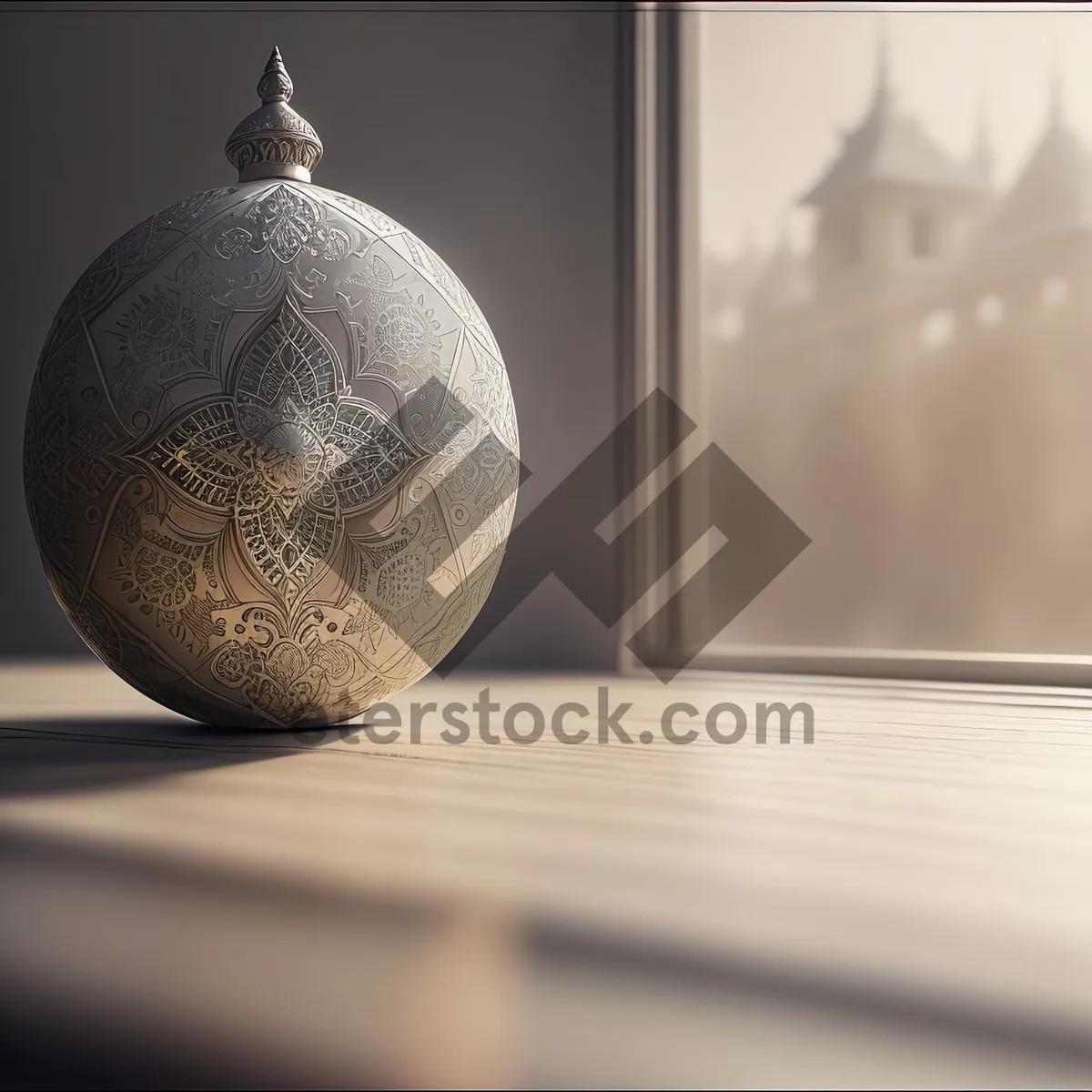 Picture of Merry Glitter Ball Hanging Decoration