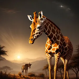 Majestic Giraffe on African Safari