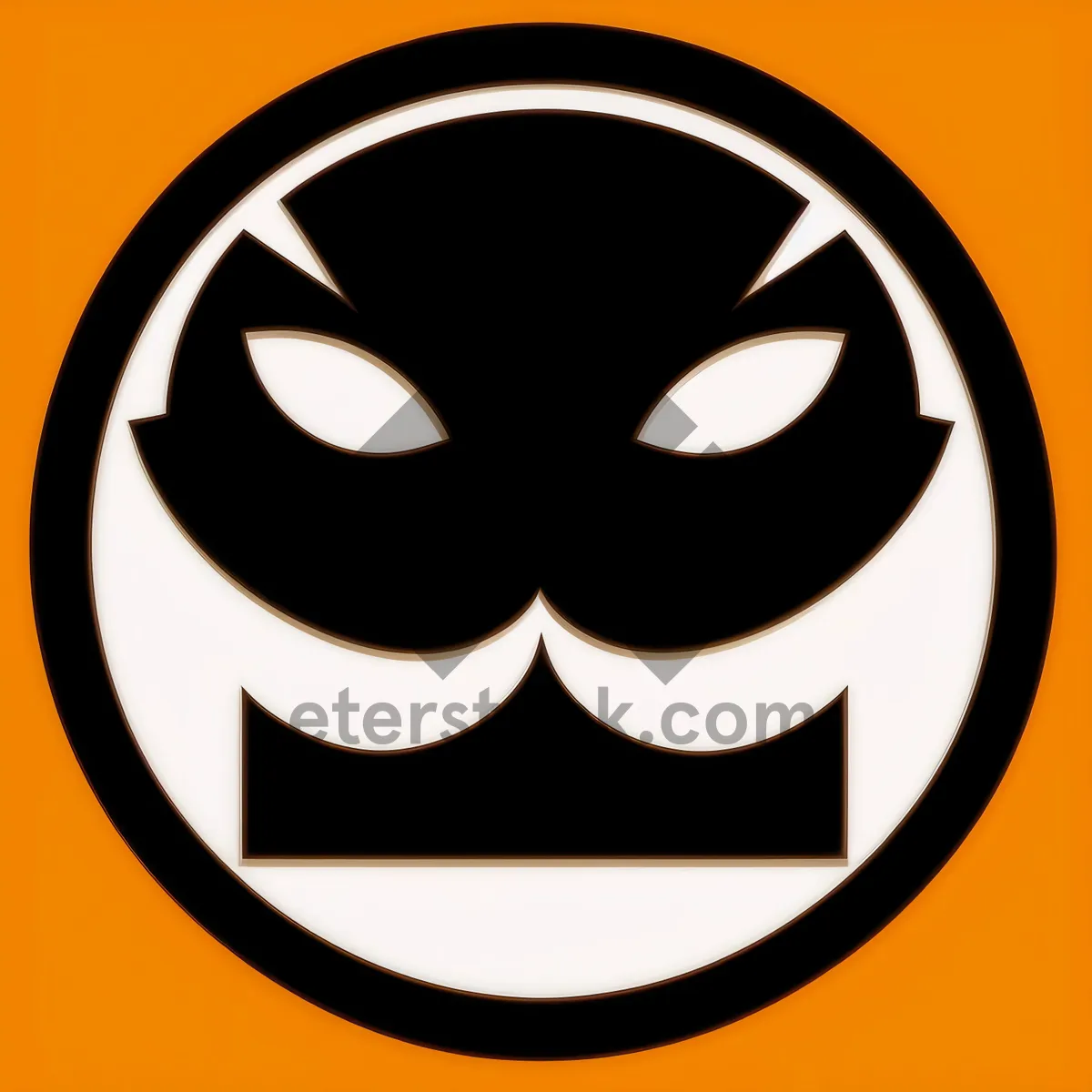 Picture of Sinister Pirate Pumpkin Cartoon: Venetian-inspired Graphic Design