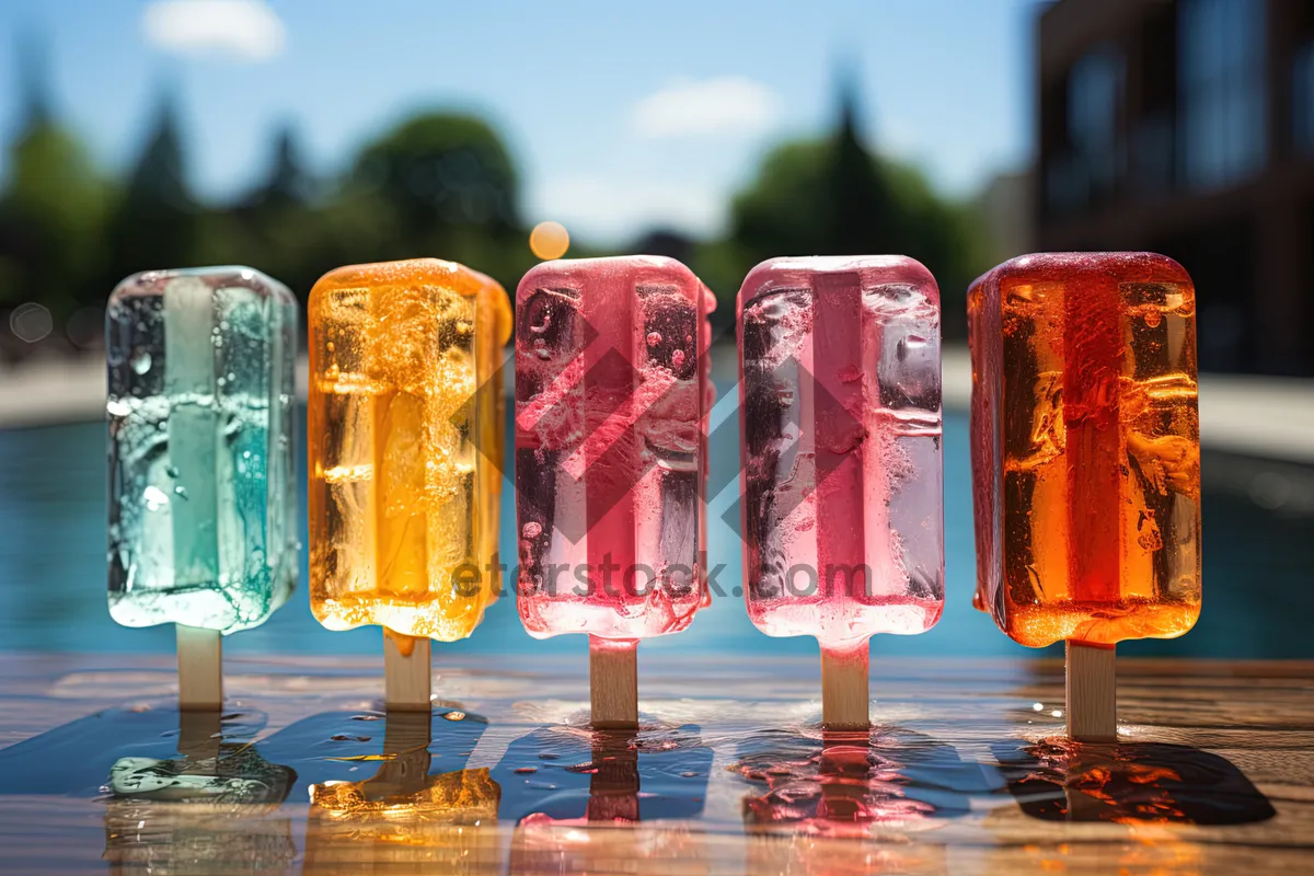 Picture of Frozen Ice Lolly Delicious Dessert Treat