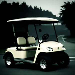 Speedy Golf Cart on the Road