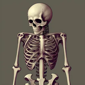 Spooky Skeleton Sculpture - Frightening Art Piece