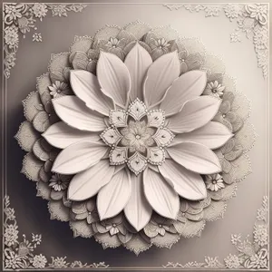 Floral Vintage Damask Pattern Decoration